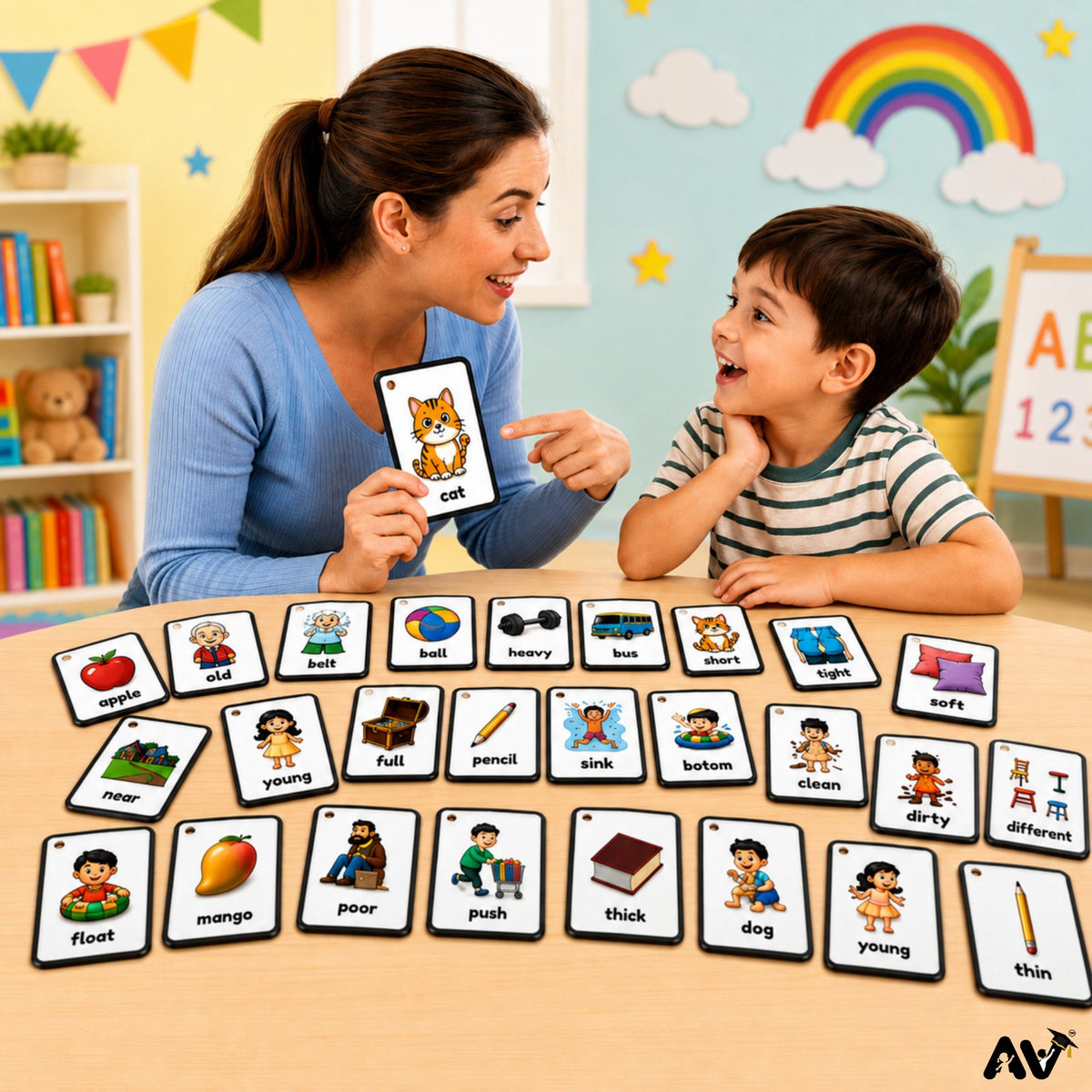 ENGLISH LANGUAGE FLASHCARDS-  25 Opposite Words