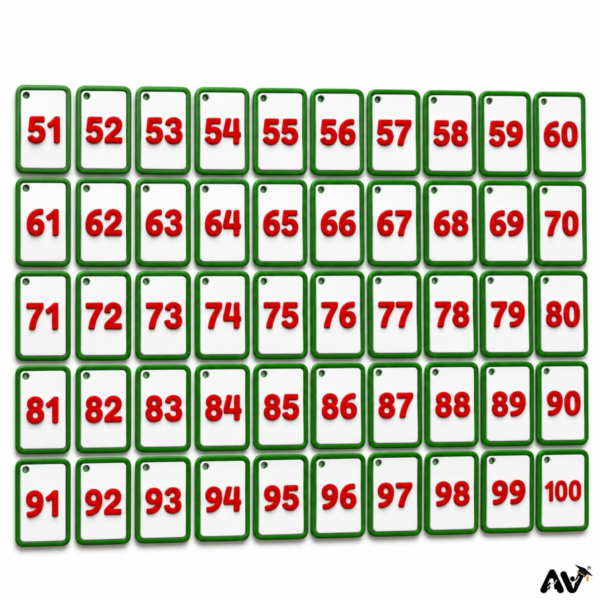MATHS FLASHCARDS with U-links- Maths   0-100 numbers