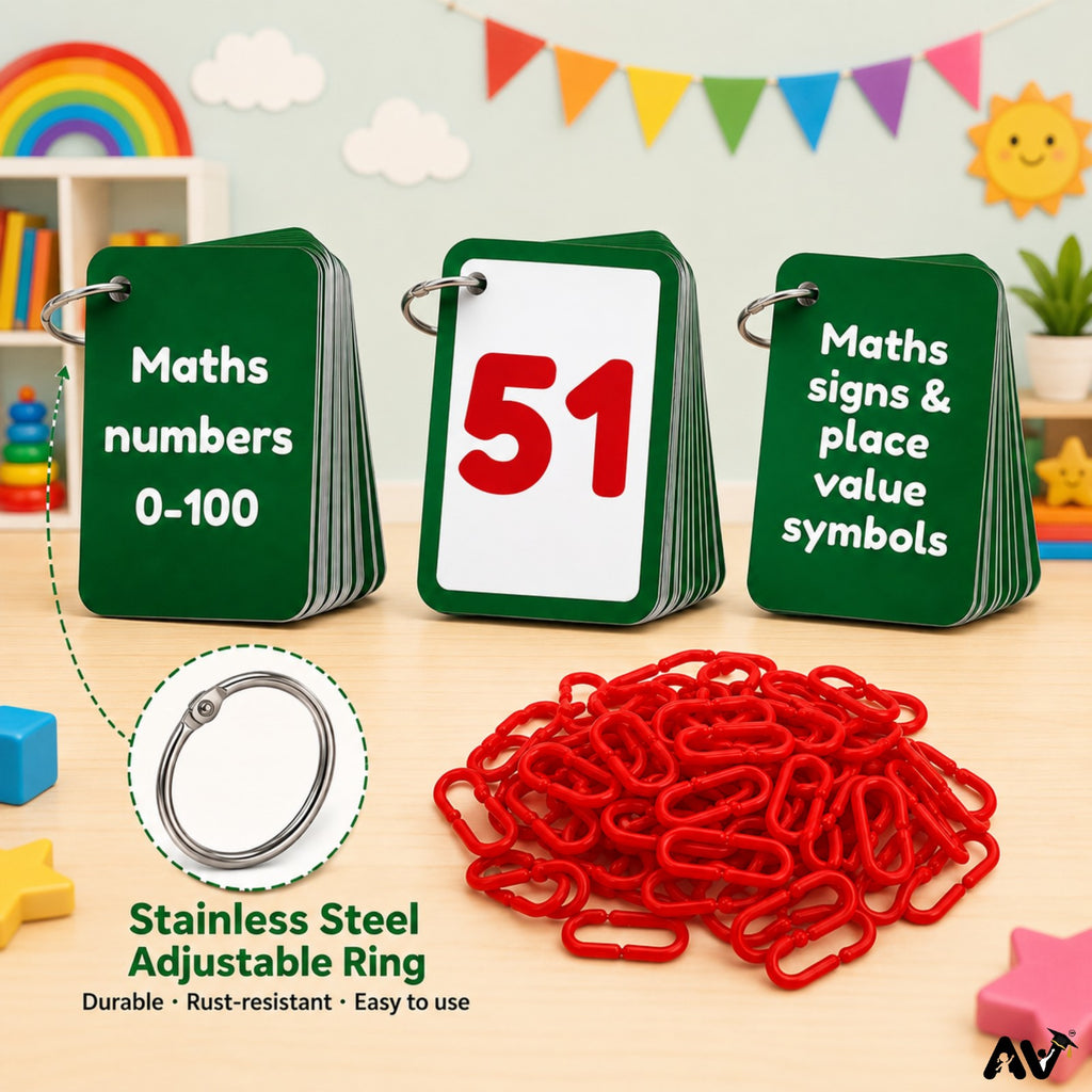 MATHS FLASHCARDS with U-links- Maths   0-100 numbers