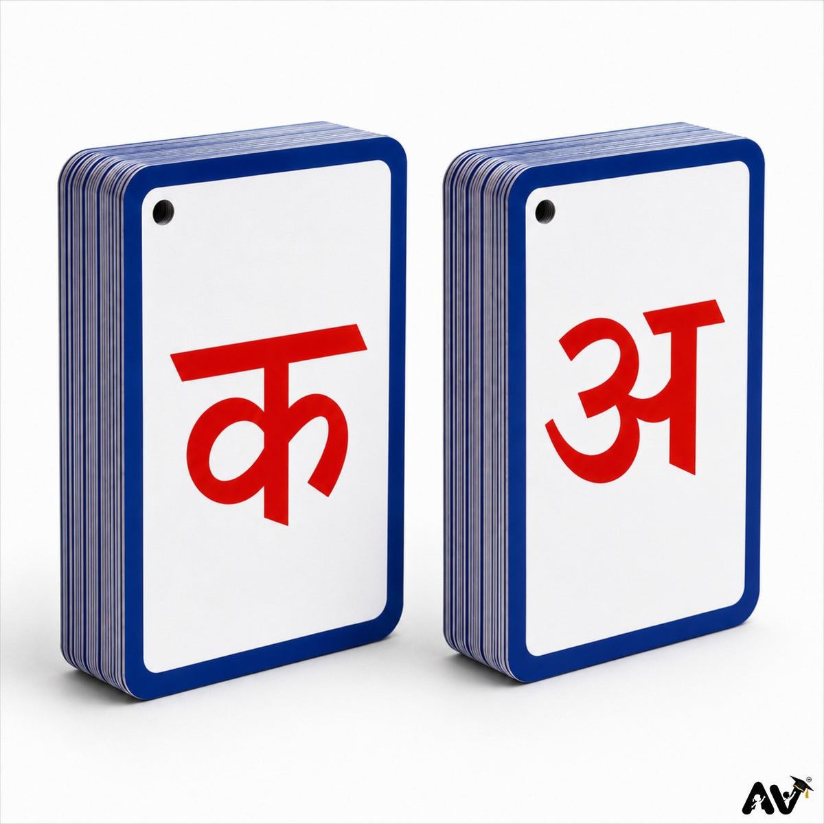 हिंदी  फ्लैशकार्ड- हिंदी वर्णमाला स्वर अ से अ: एवं व्यंजन क  से ढ़ दो चित्रों  के साथ + 12 मात्राएँ