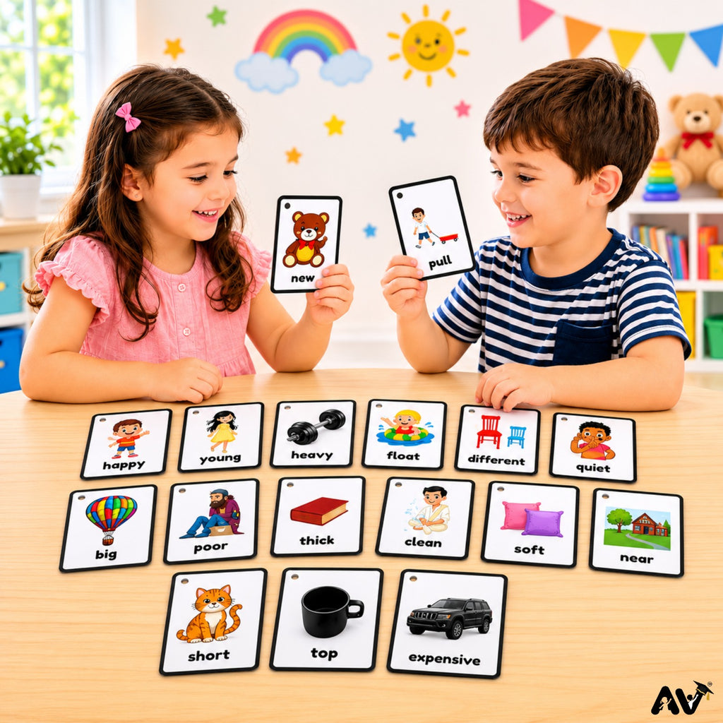 ENGLISH LANGUAGE FLASHCARDS-  25 Opposite Words