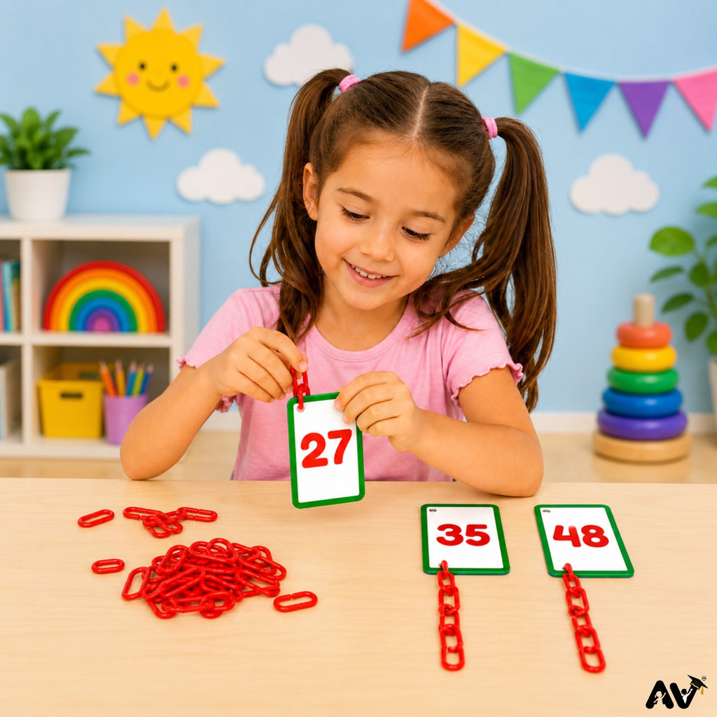 MATHS FLASHCARDS with U-links- Maths   0-50 numbers