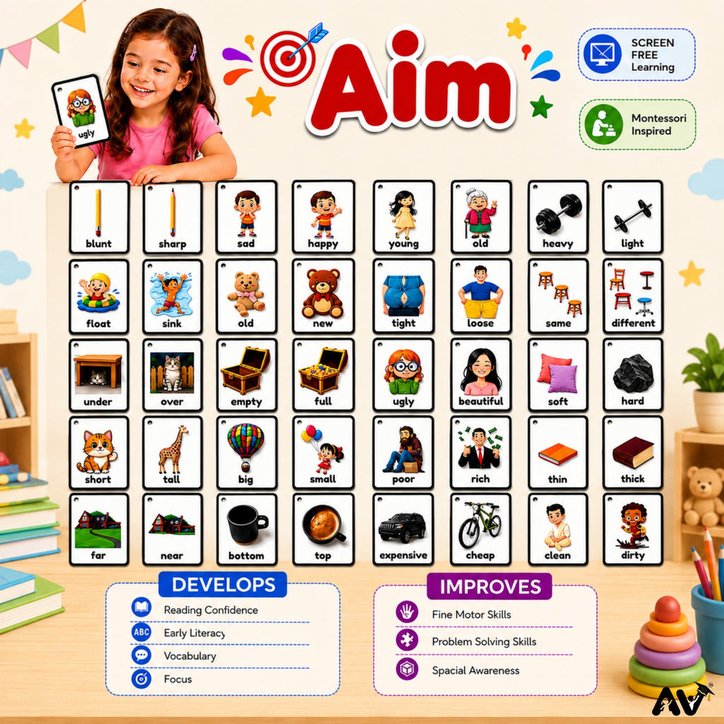 ENGLISH LANGUAGE FLASHCARDS-  25 Opposite Words