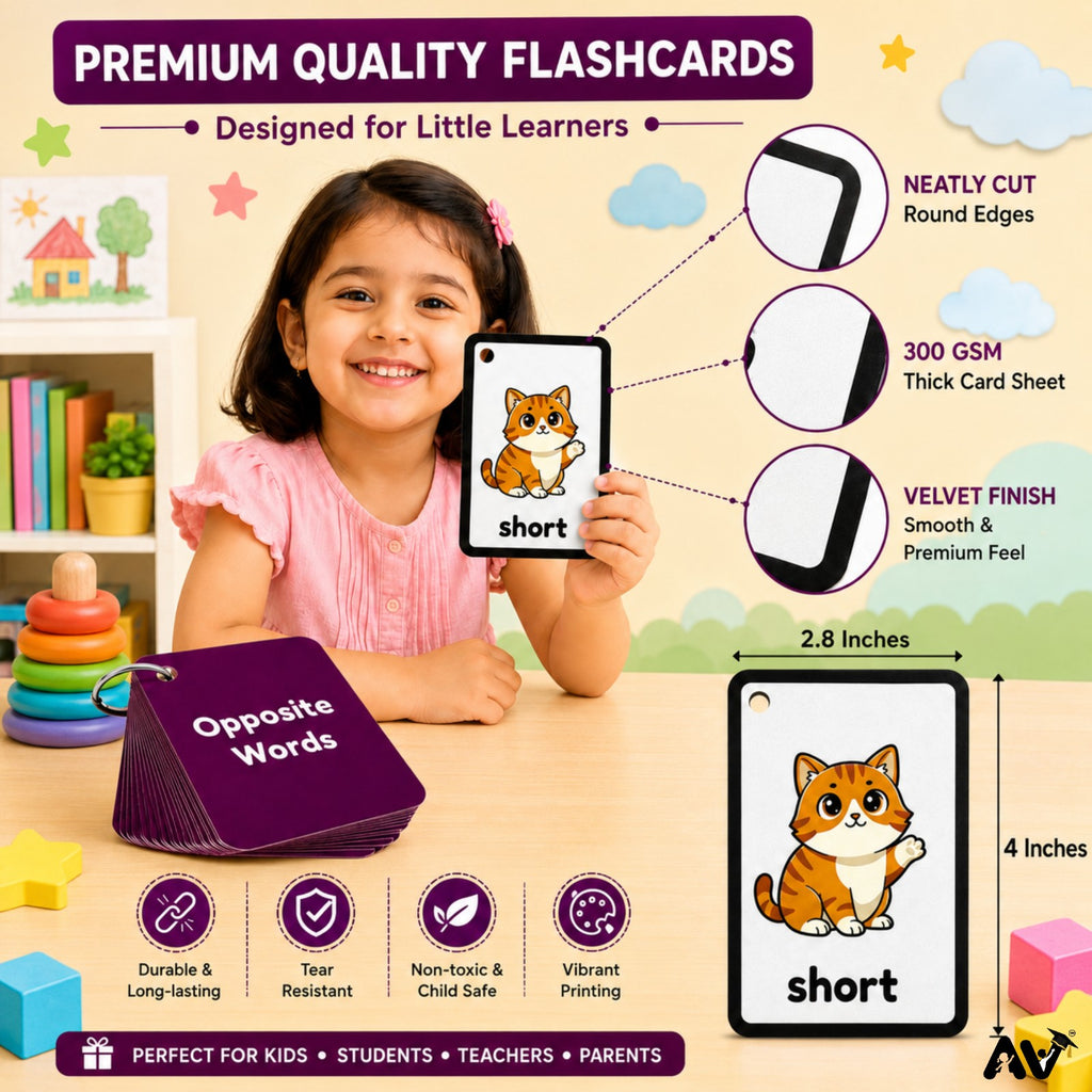 ENGLISH LANGUAGE FLASHCARDS-  25 Opposite Words