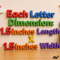 English Alphabet Upper-Lowercase (2 Sets) Letters & Vowels Cutout, Red