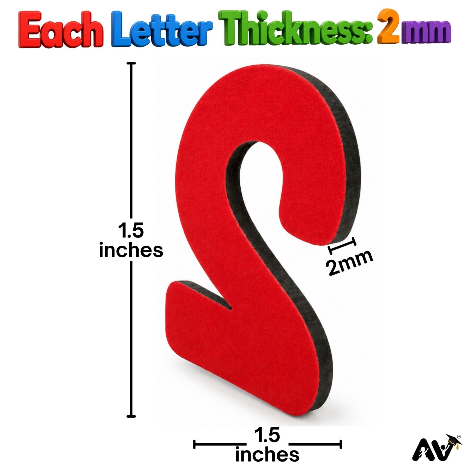 Maths Numbers 0-9, Signs & Place Value Symbols Cutout Set (72pc), Red